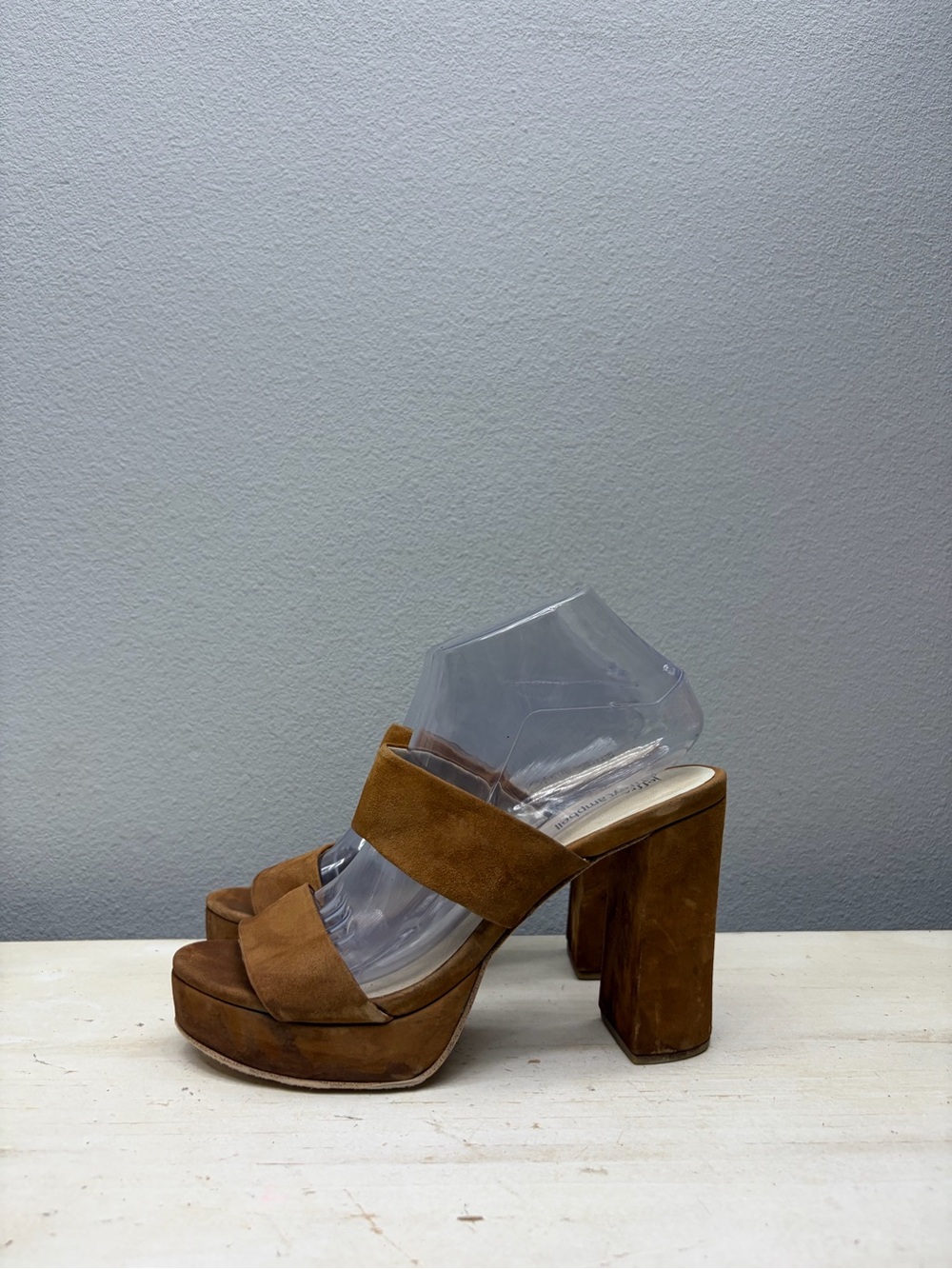 Jeffrey Campbell Brown Suede Adriana Block Heels Size 9
